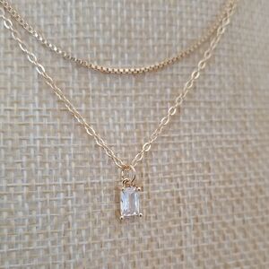 Gold Necklace with Pendant